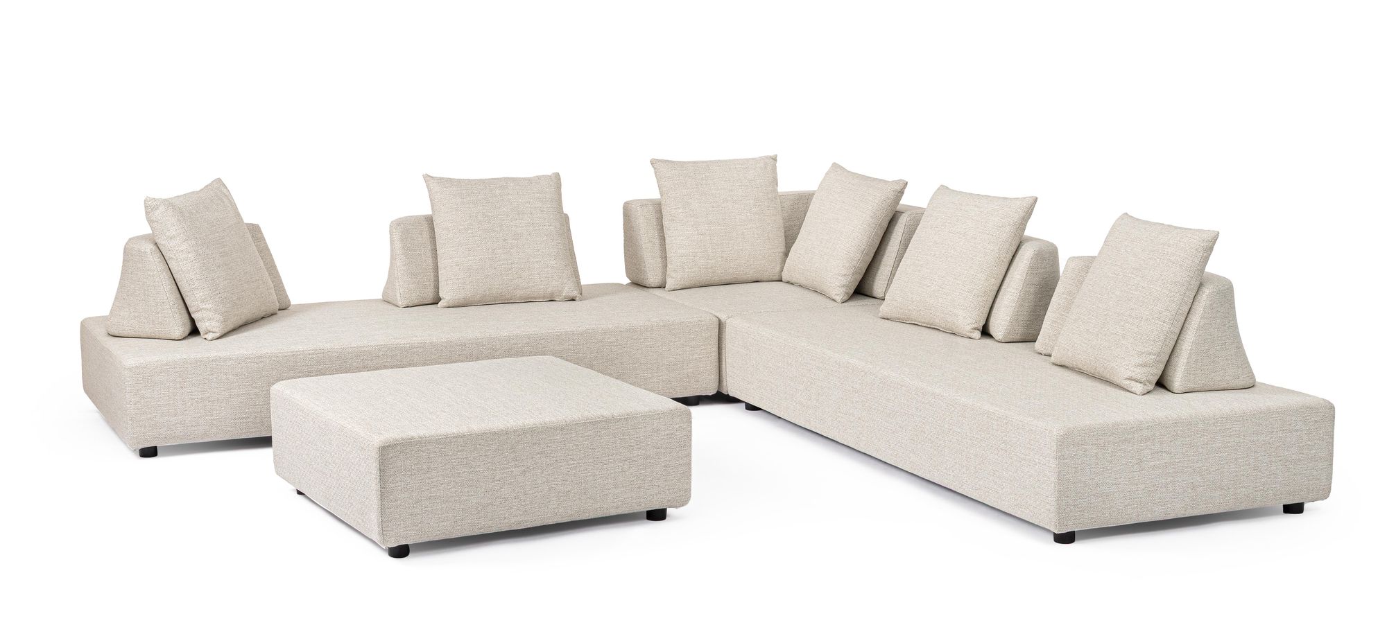 Modulares Outdoor Lounge Set Piper Glace für Terrasse und Garten | Bizzotto bei STUFF Shop kaufen