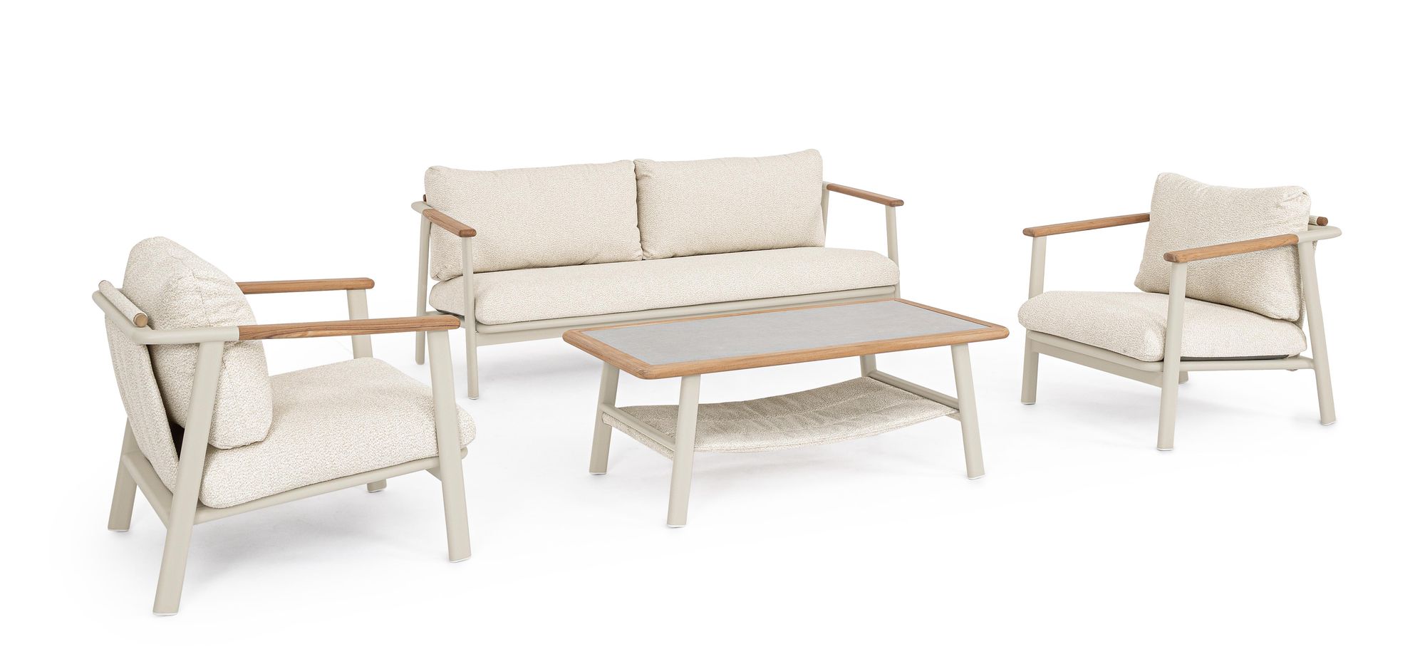 Outdoor Set Sitzgrupp M-K Leonida Morny WG25 | Teakholz