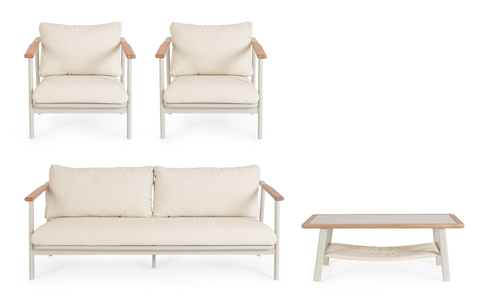 Outdoor Set Sitzgrupp M-K Leonida Morny WG25 | Teakholz