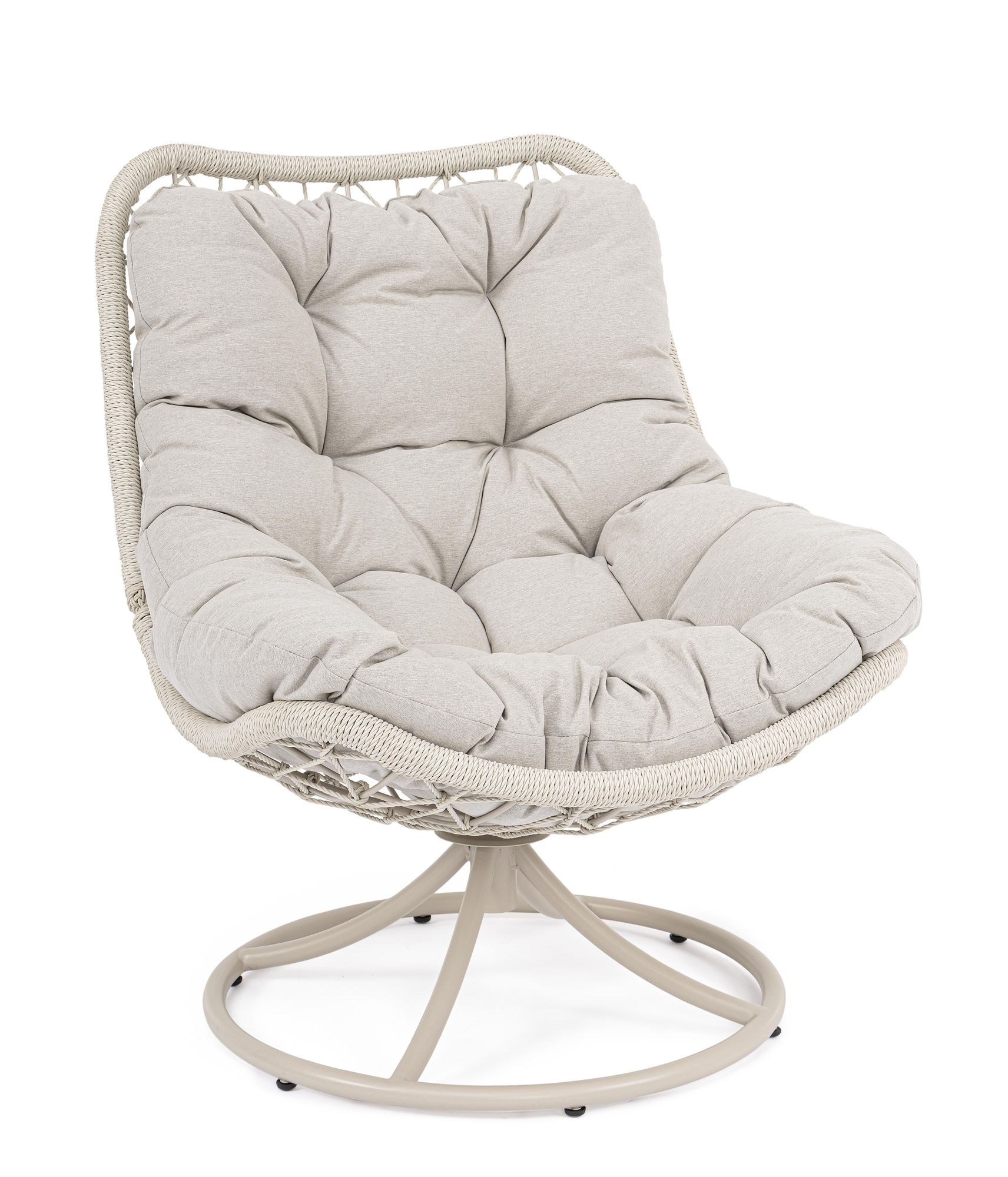 Outdoor Drehsessel Azores Light mit Kissen | Bizzotto bei STUFF Shop kaufen