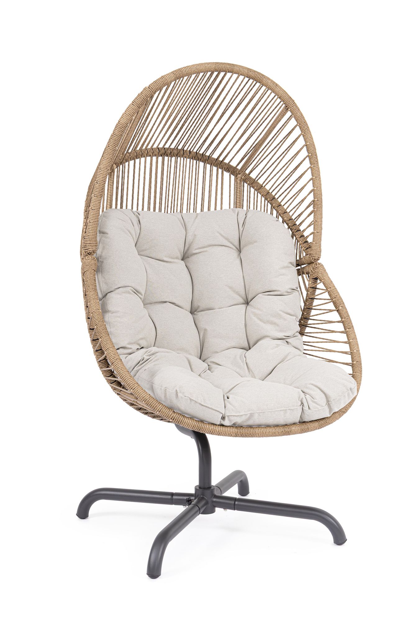 Outdoor Drehsessel Palawan Anthrazit mit Kissen | Bizzotto bei STUFF Shop kaufen