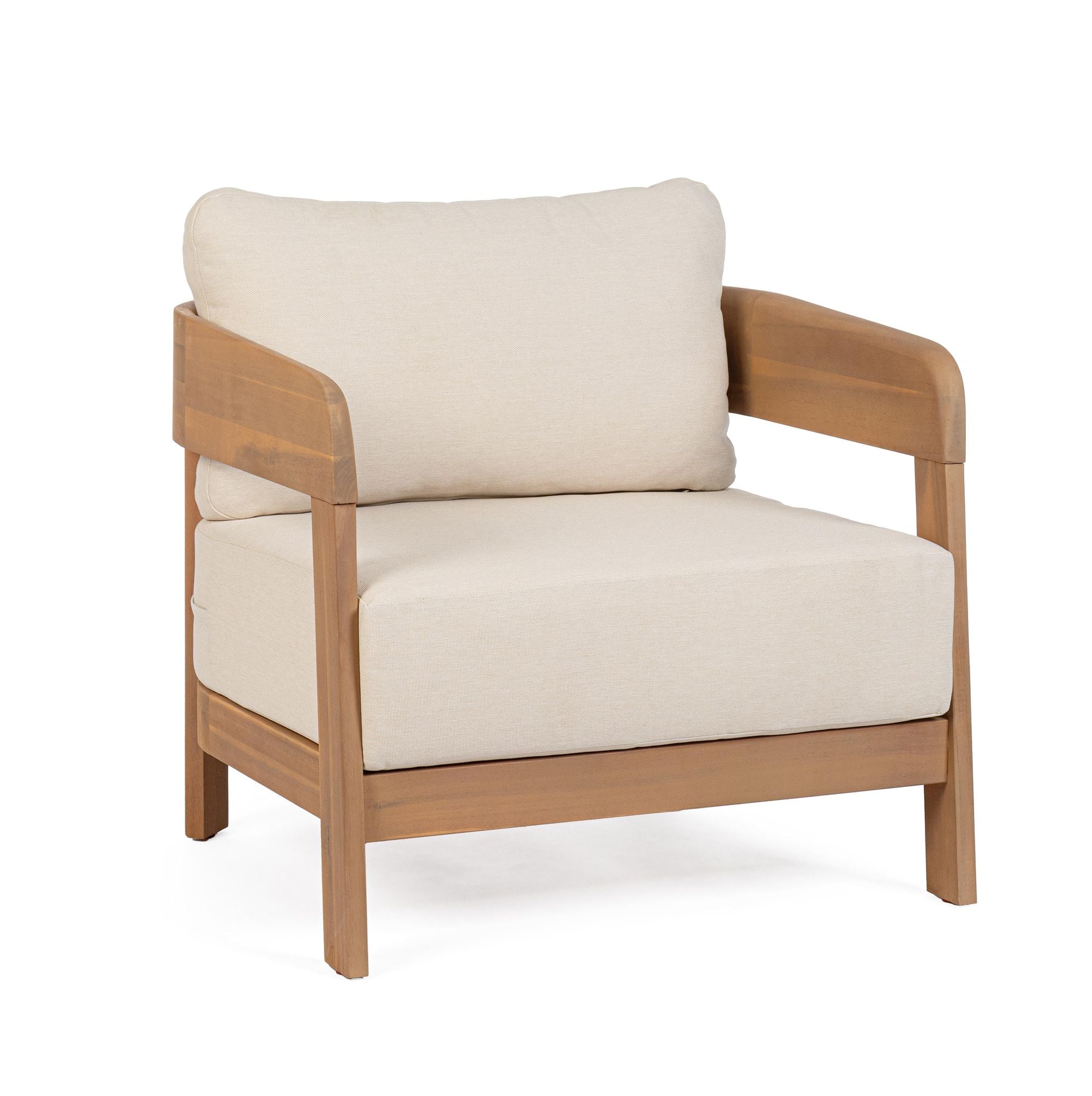 Outdoor Sessel Pablo mit Kissen aus FSC-Holz | Bizzotto bei STUFF Shop kaufen