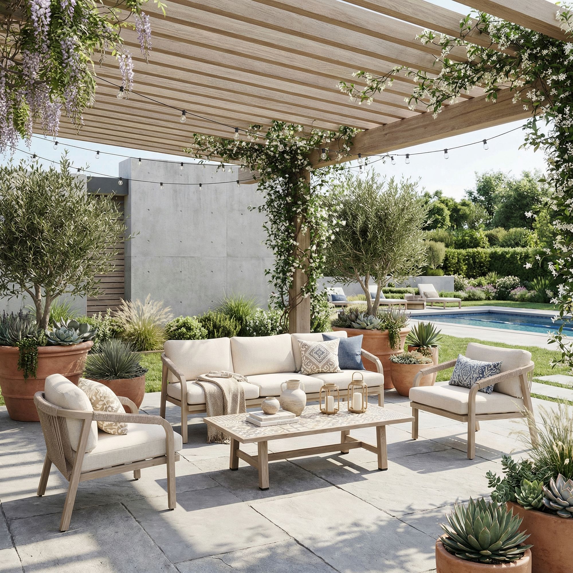 Outdoor Sitzgruppe Kalimera Big mit Sofa, Sesseln und Tisch | Bizzotto bei STUFF Shop kaufen