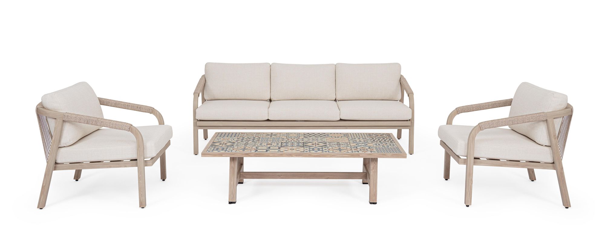 Outdoor Sitzgruppe Kalimera Big mit Sofa, Sesseln und Tisch | Bizzotto bei STUFF Shop kaufen