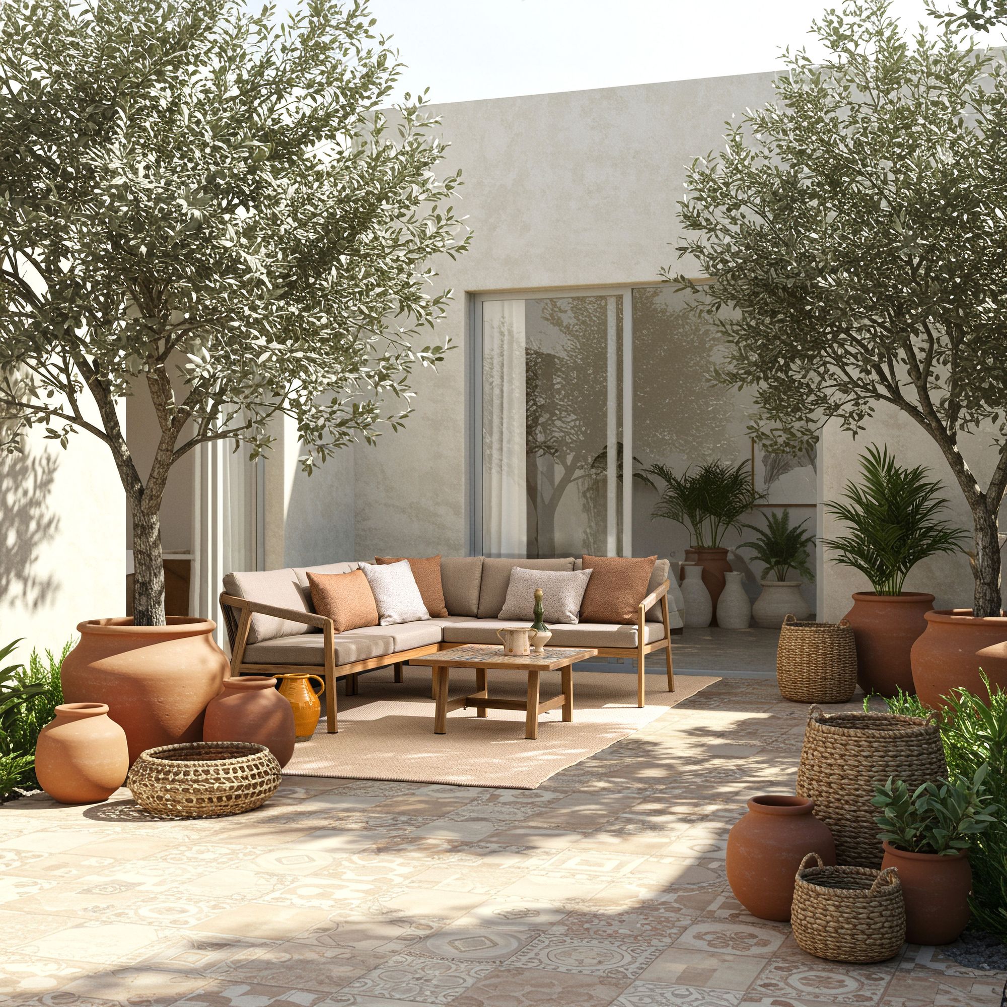 Outdoor Eck-Sitzgruppe Kalimera Desert aus Aluminium | Bizzotto bei STUFF Shop kaufen