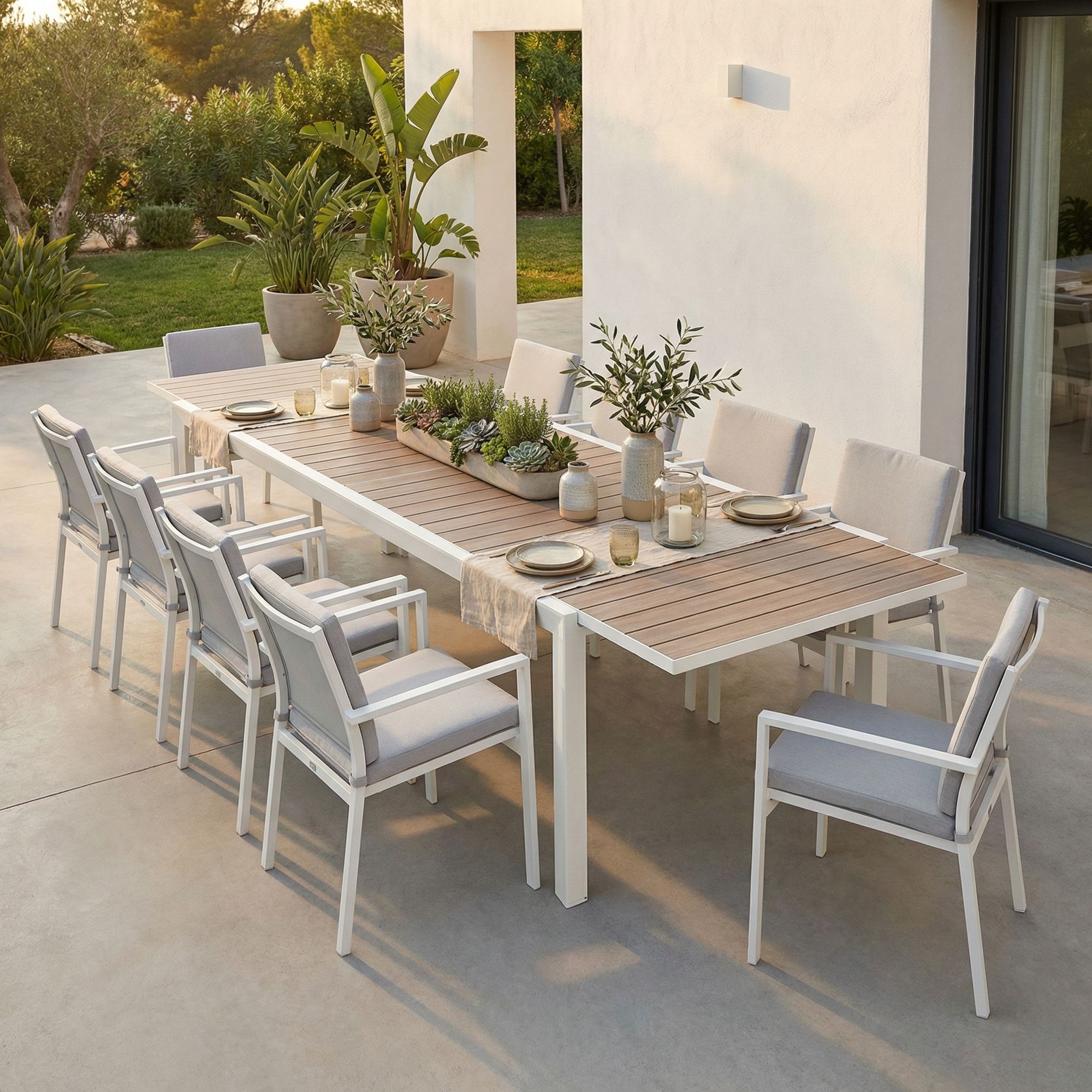 Outdoor-Ausziehtisch Belmar 220–340 x 100 cm in modernem Design | Bizzotto bei STUFF Shop kaufen