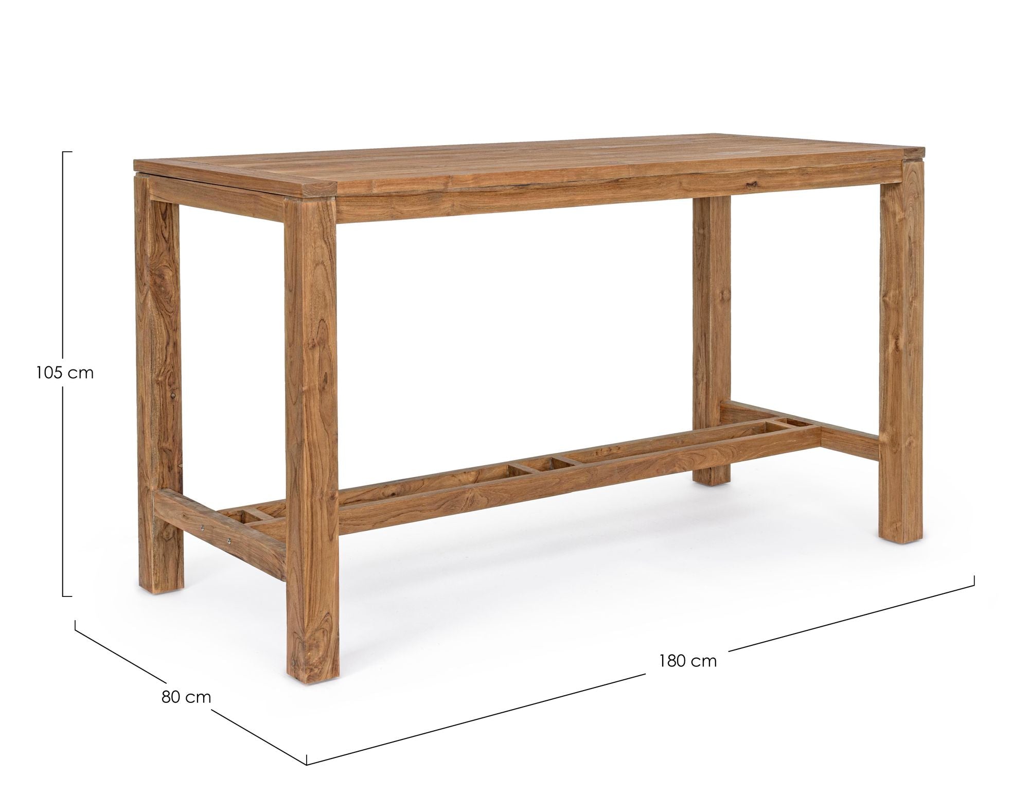 Outdoor Bartisch Maricruz 180x80 aus FSC-Teakholz | Bizzotto bei STUFF Shop kaufen