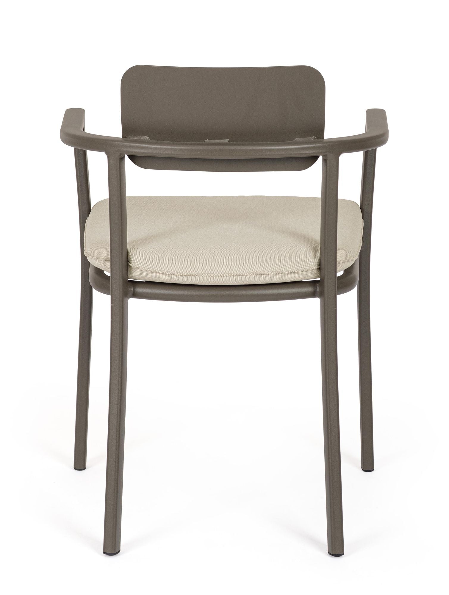 Outdoor Stuhl Makena Cocoa mit Armlehnen und Sitzkissen | Bizzotto bei STUFF Shop kaufen
