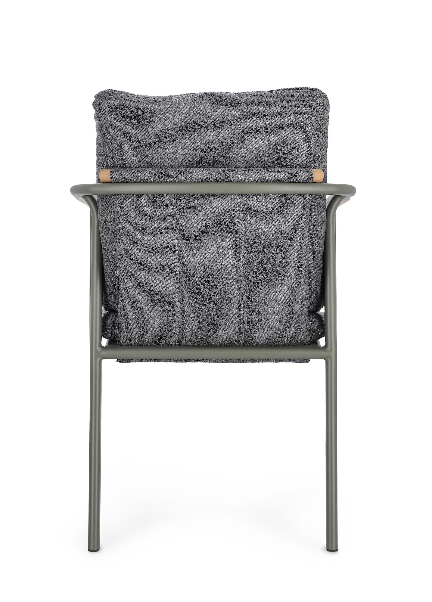 Outdoor Stuhl Leonida Grün mit Armlehne und Kissen für moderne Terrasse | Bizzotto bei STUFF Shop kaufen