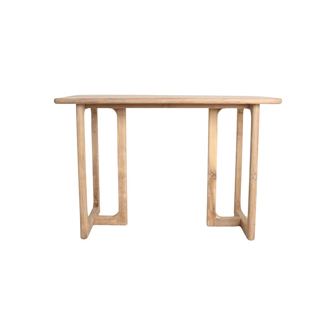 Outdoor Bartisch Teakscape Frame aus massivem Teakholz mit Frame-Untergestell