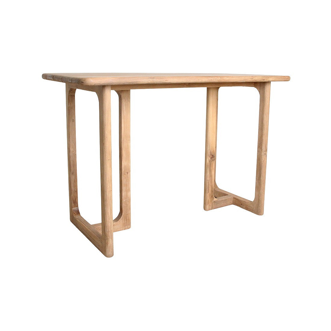 Outdoor Bartisch Teakscape Frame aus massivem Teakholz mit Frame-Untergestell