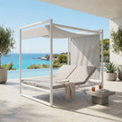 Daybed Konnor Weiß mit Pergola