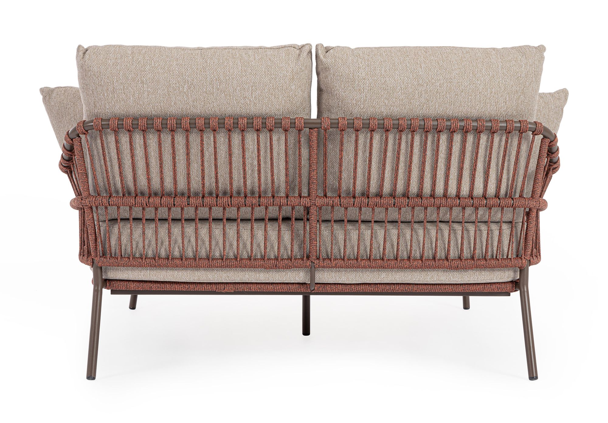 Outdoor Sonnenbett Talaia Java mit geflochtener Seitenstruktur und großzügiger Polsterung | Bizzotto bei STUFF Shop kaufen