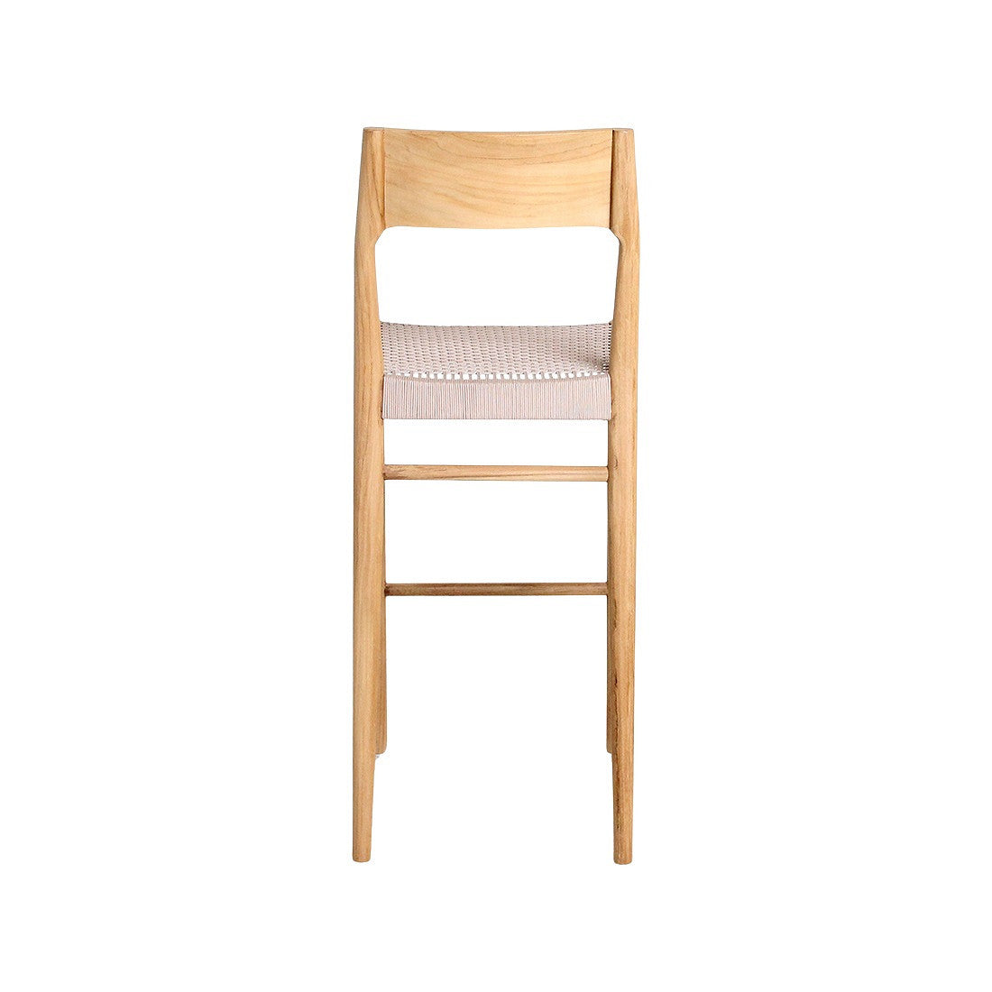 Outdoor Barstuhl Teakscape Solid aus massivem Teakholz für Terrasse, Garten und die Gastronomie