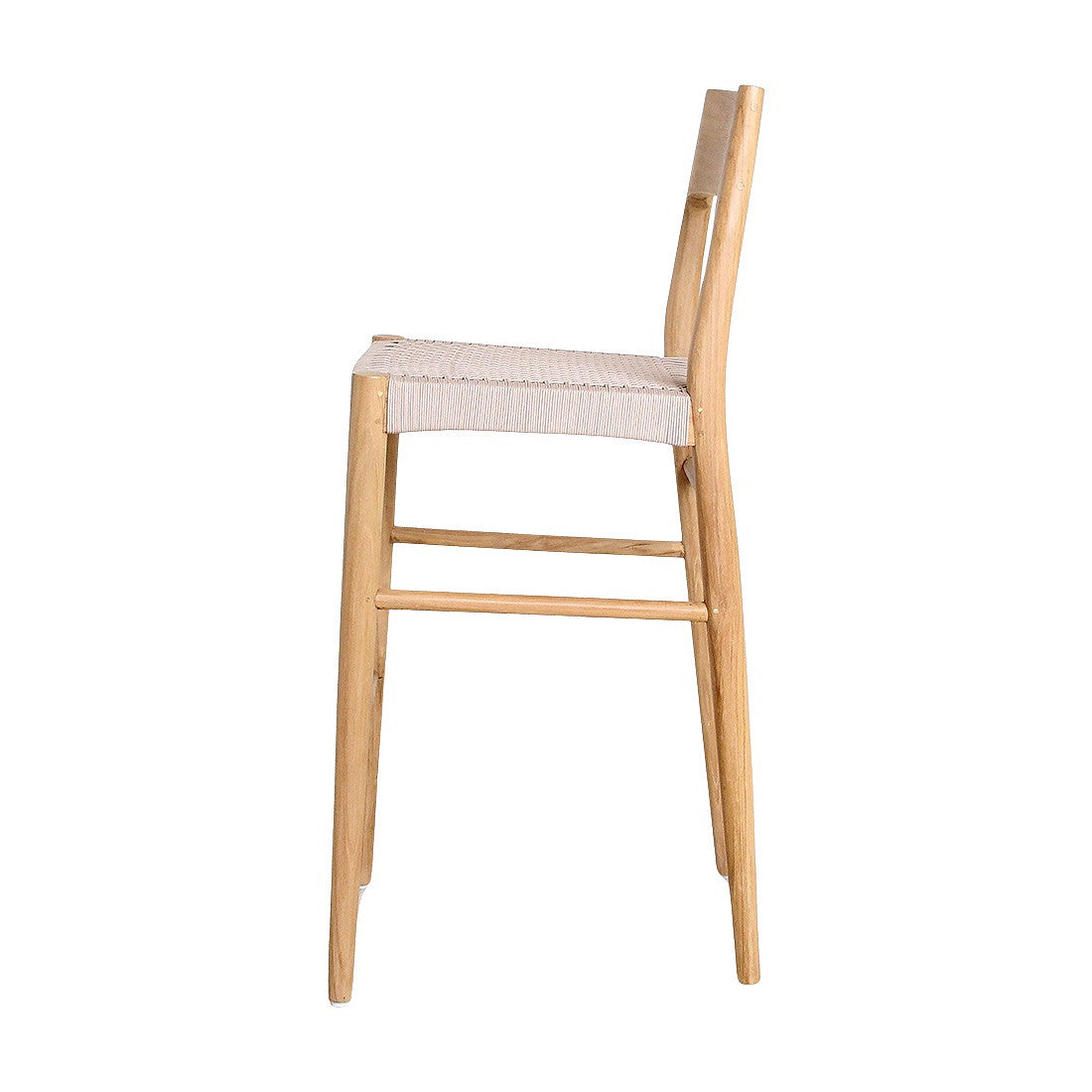 Outdoor Barstuhl Teakscape Solid aus massivem Teakholz für Terrasse, Garten und die Gastronomie