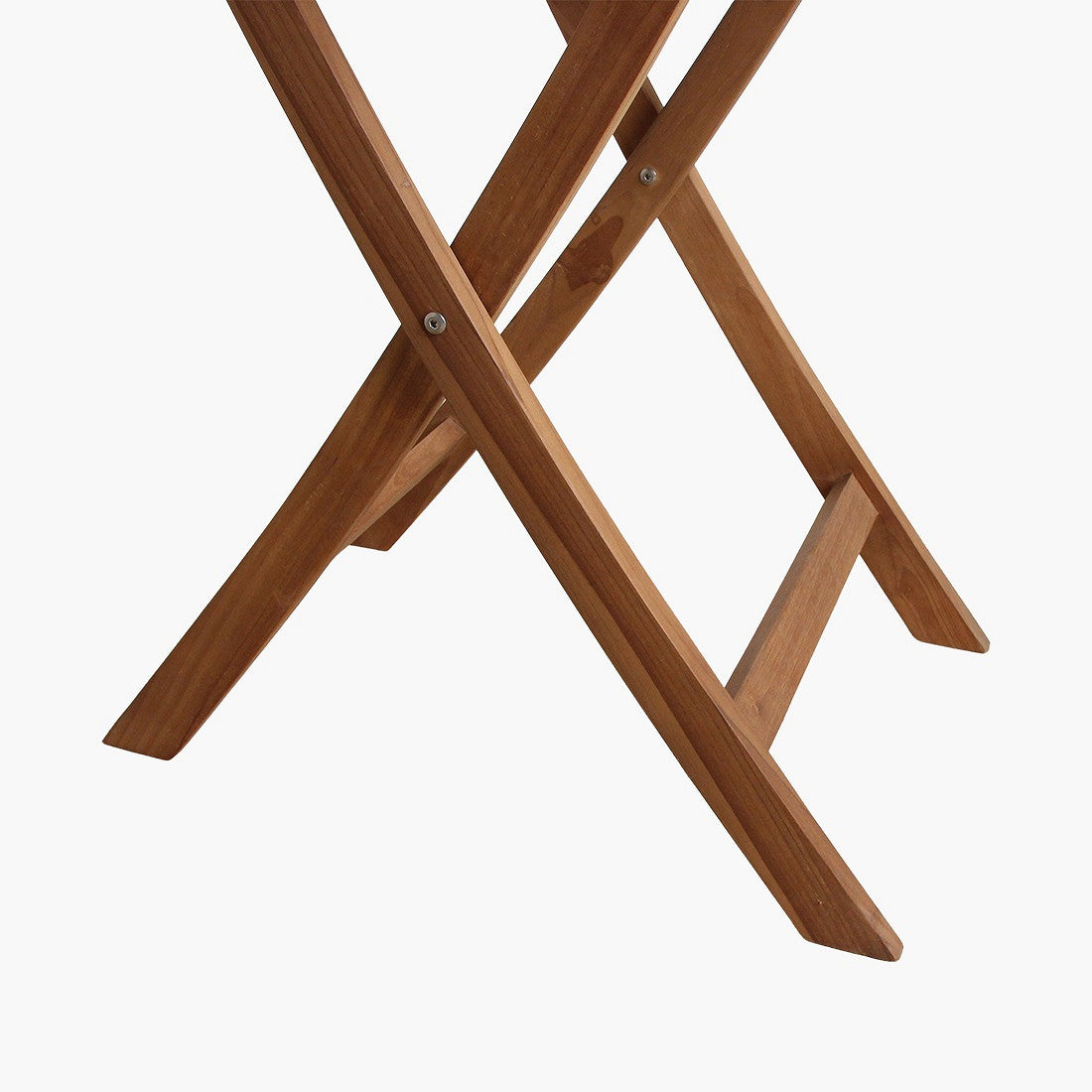 Runder klappbarer Outdoor Bistrotisch Teakscape Bistro aus Teakholz für Balkon und Terrasse