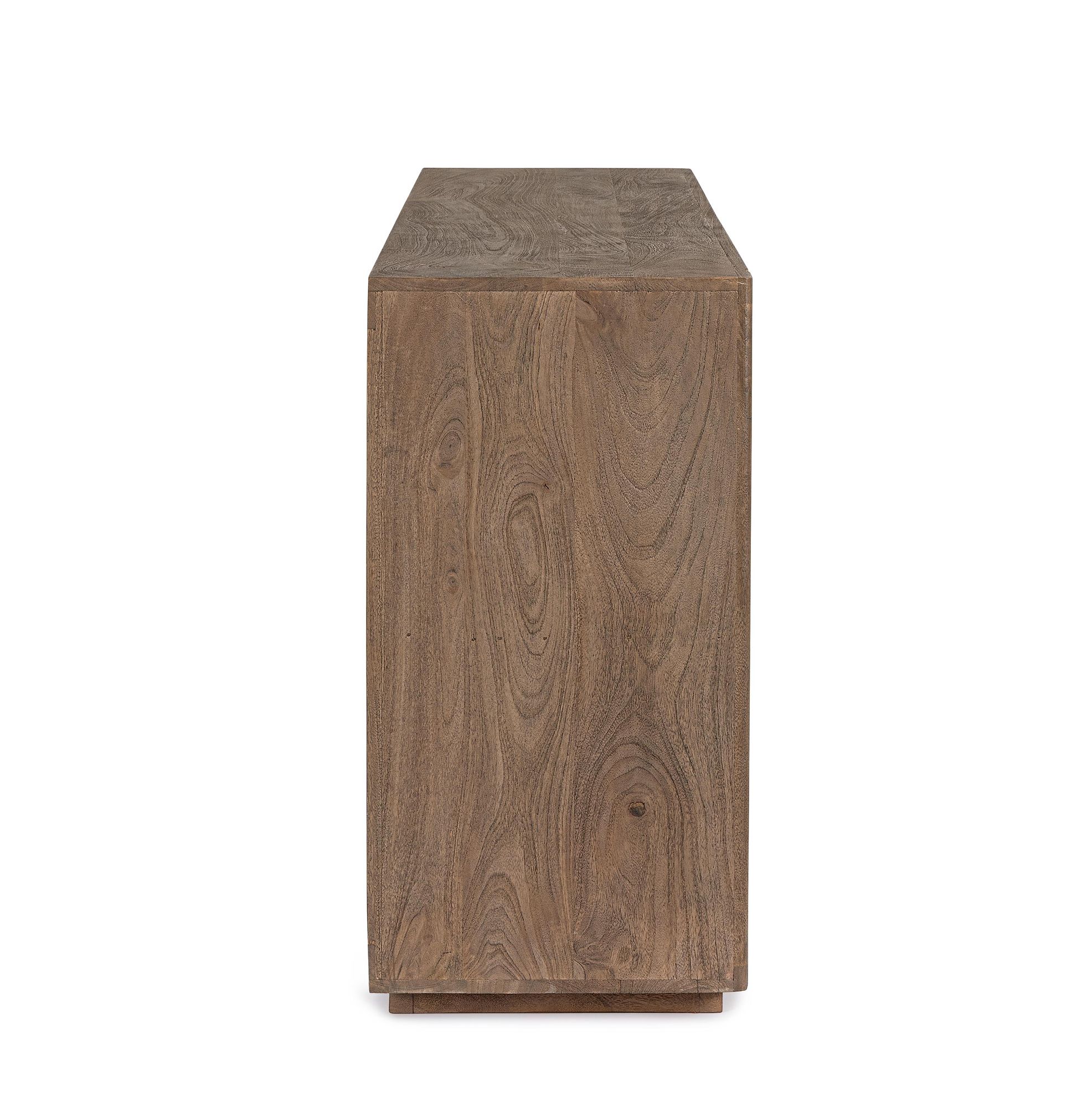 Sideboard Elswick 3 Türen aus massivem Mangoholz mit natürlicher Maserung | Bizzotto bei STUFF Shop