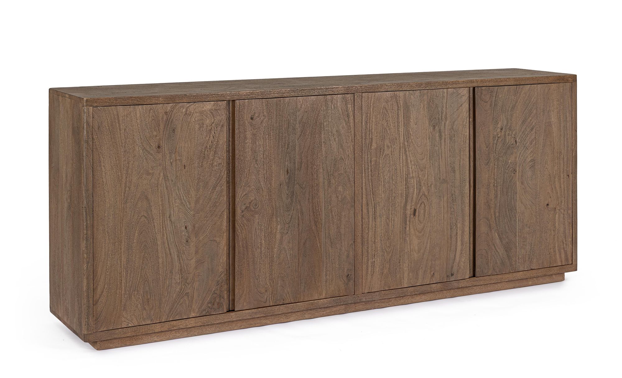 Sideboard Elswick 4 Türen aus massivem Mangoholz mit natürlicher Holzmaserung | Bizzotto bei STUFF Shop