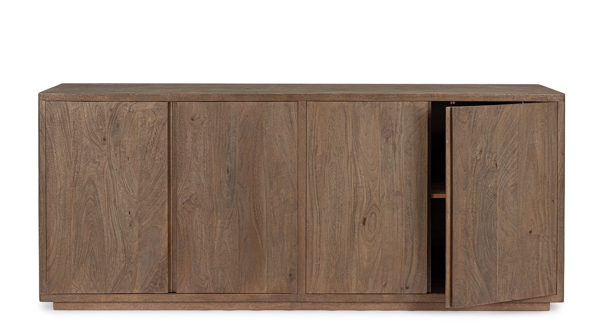 Sideboard Elswick 4 Türen aus massivem Mangoholz mit natürlicher Holzmaserung | Bizzotto bei STUFF Shop