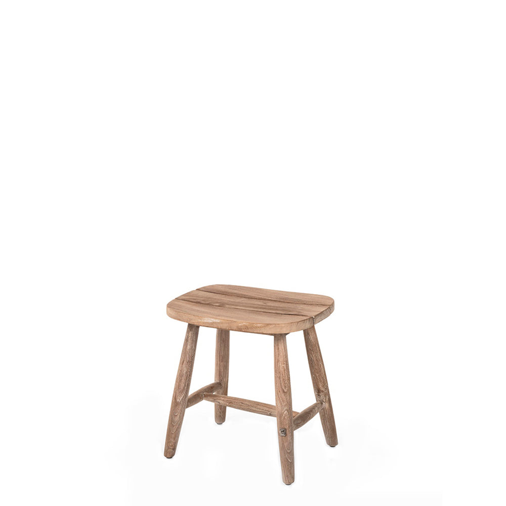 Teakholz Hocker Faye als Sitzgelegenheit für Garten und Terrasse | Gommaire bei STUFF Shop kaufen