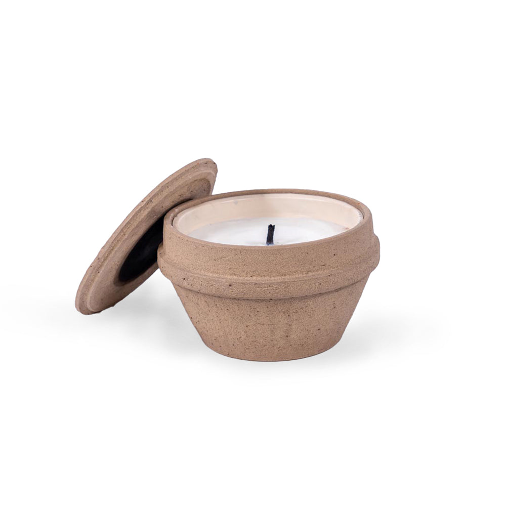 Outdoor Kerze Glow aus Terracotta Keramik für Garten und Terrasse | Gommaire bei STUFF Shop kaufen