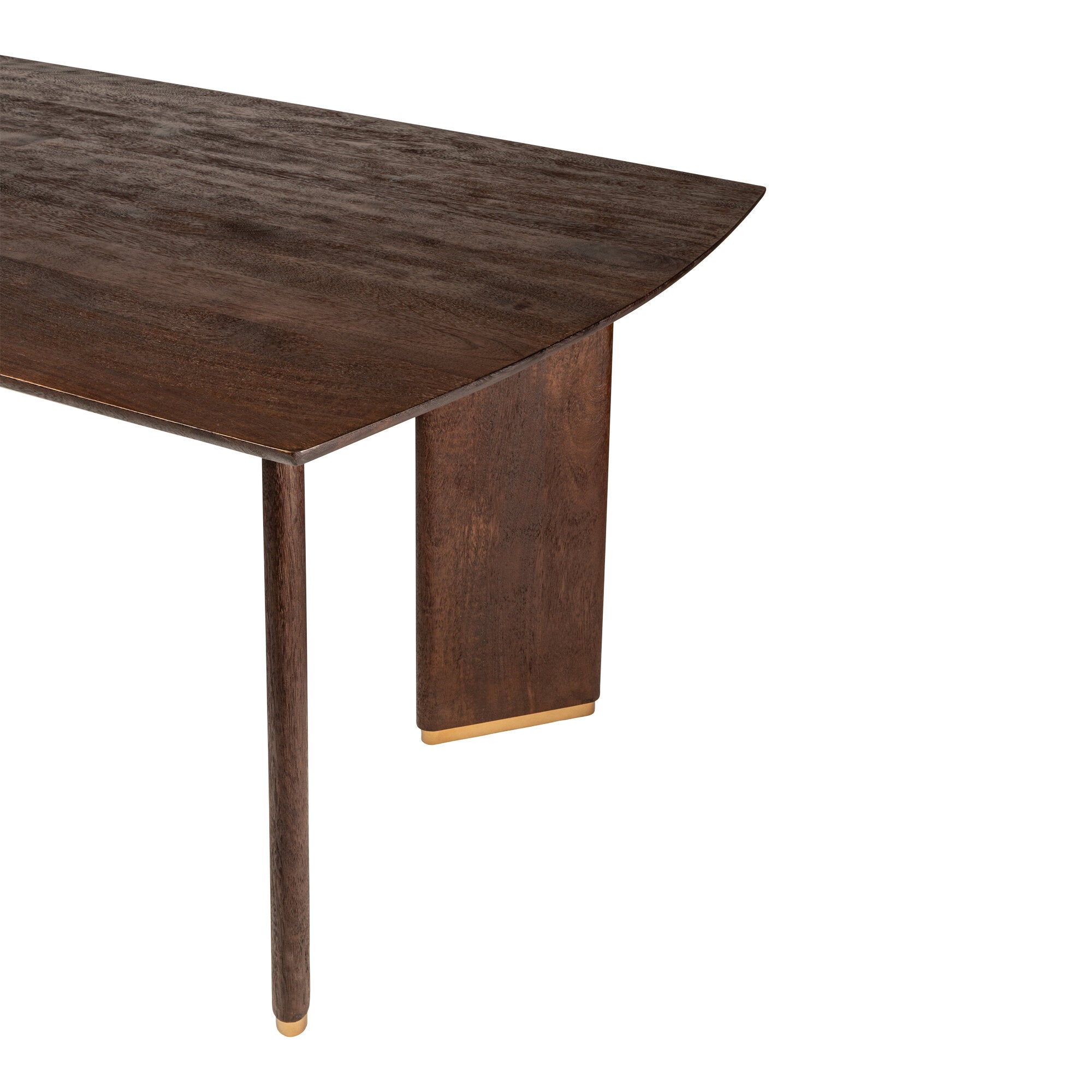 Esstisch Liber Brown aus Mangoholz mit Goldfuß, 200 cm | Wohnbeispiel 1 | PTMD bei STUFF Shop kaufen