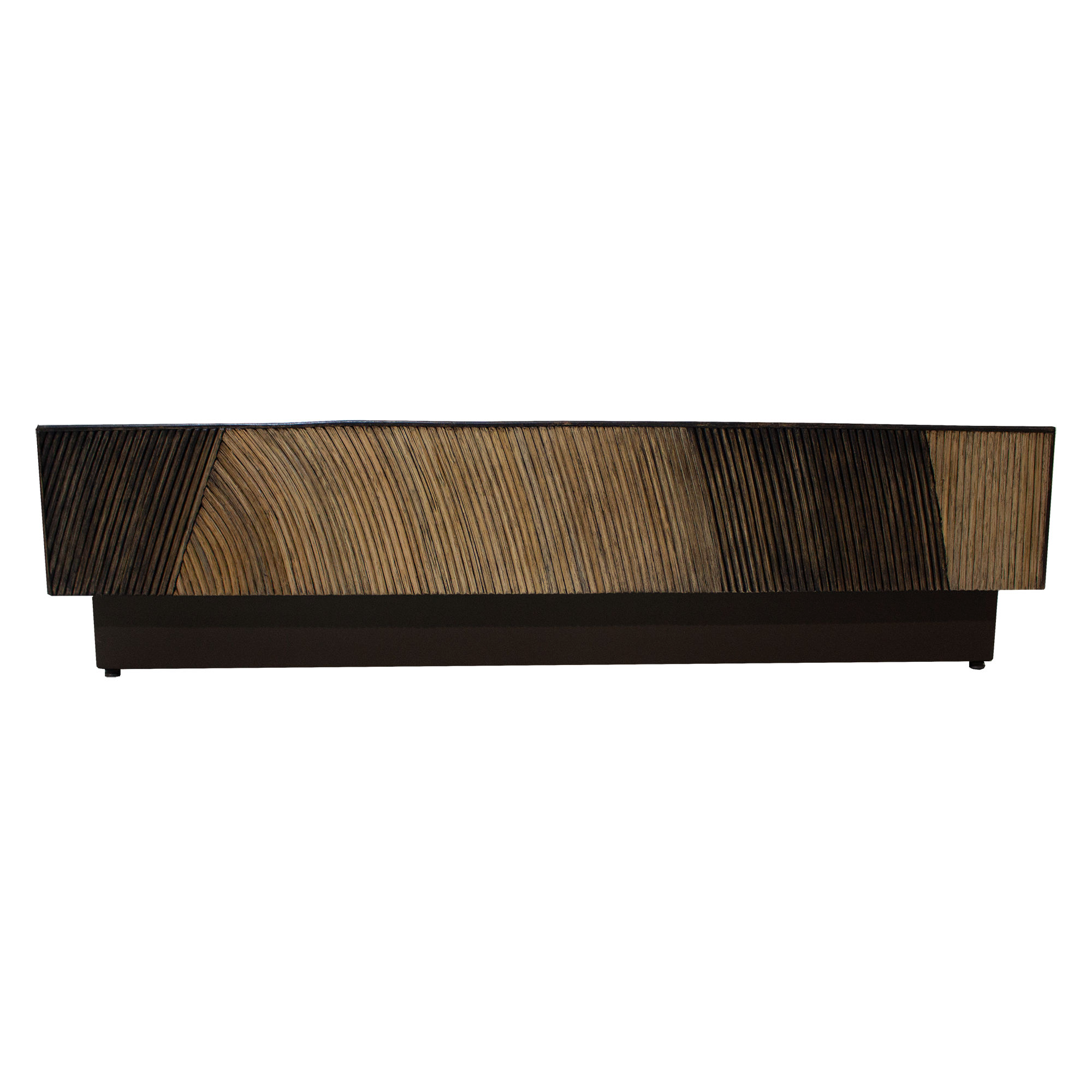 Couchtisch Casablanca Braun | Quadratische Platte mit weich gerundeten Kanten 120 cm
