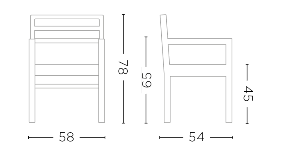 Armlehnstuhl Jared Teak