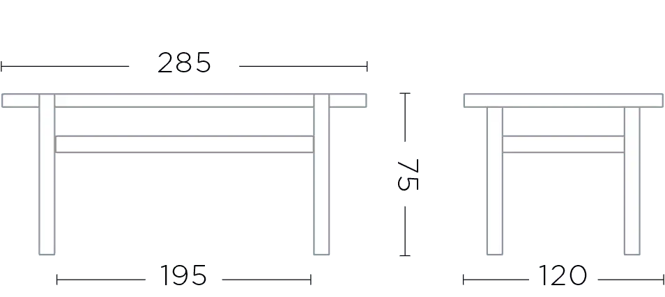 Outdoor Esstisch Abe Teak