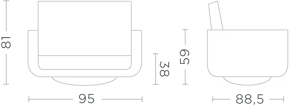 Club-Sessel Mason brown