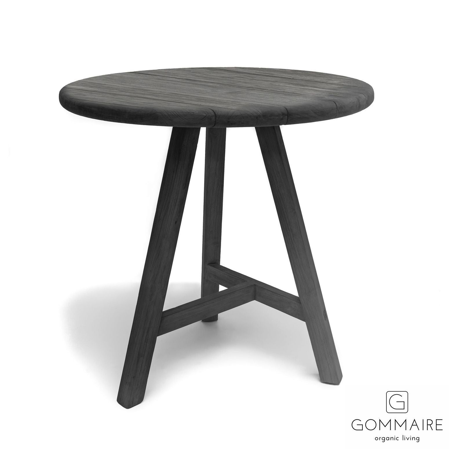 Runder Bartisch Anton recyceltes Teakholz - Gommaire | STUFF Shop