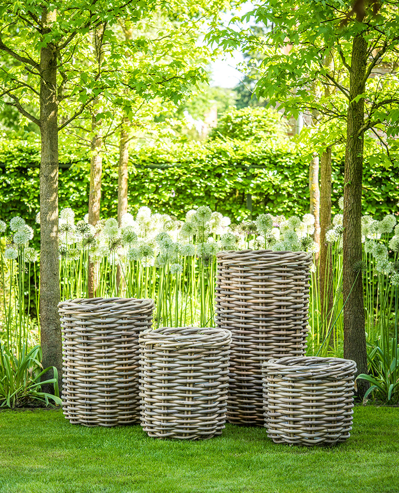 Pflanzkorb Julia small aus CL Rattan - im Garten | Gommaire bei STUFF Shop kaufen