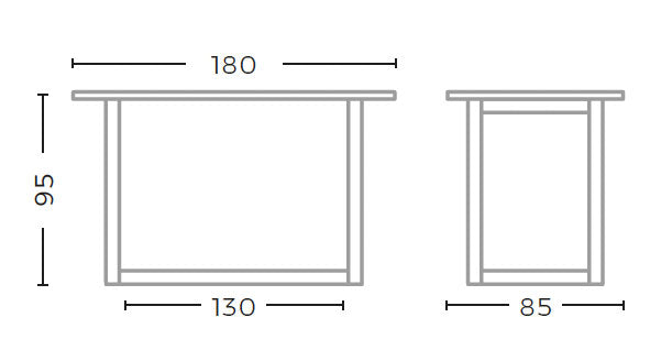 Outdoor Bartisch Dennis Teak