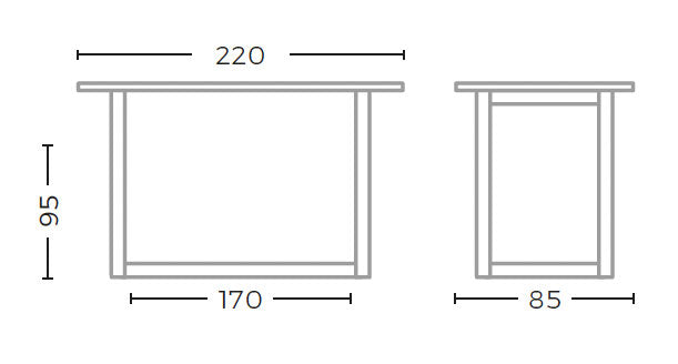 Outdoor Bartisch Dennis Teak