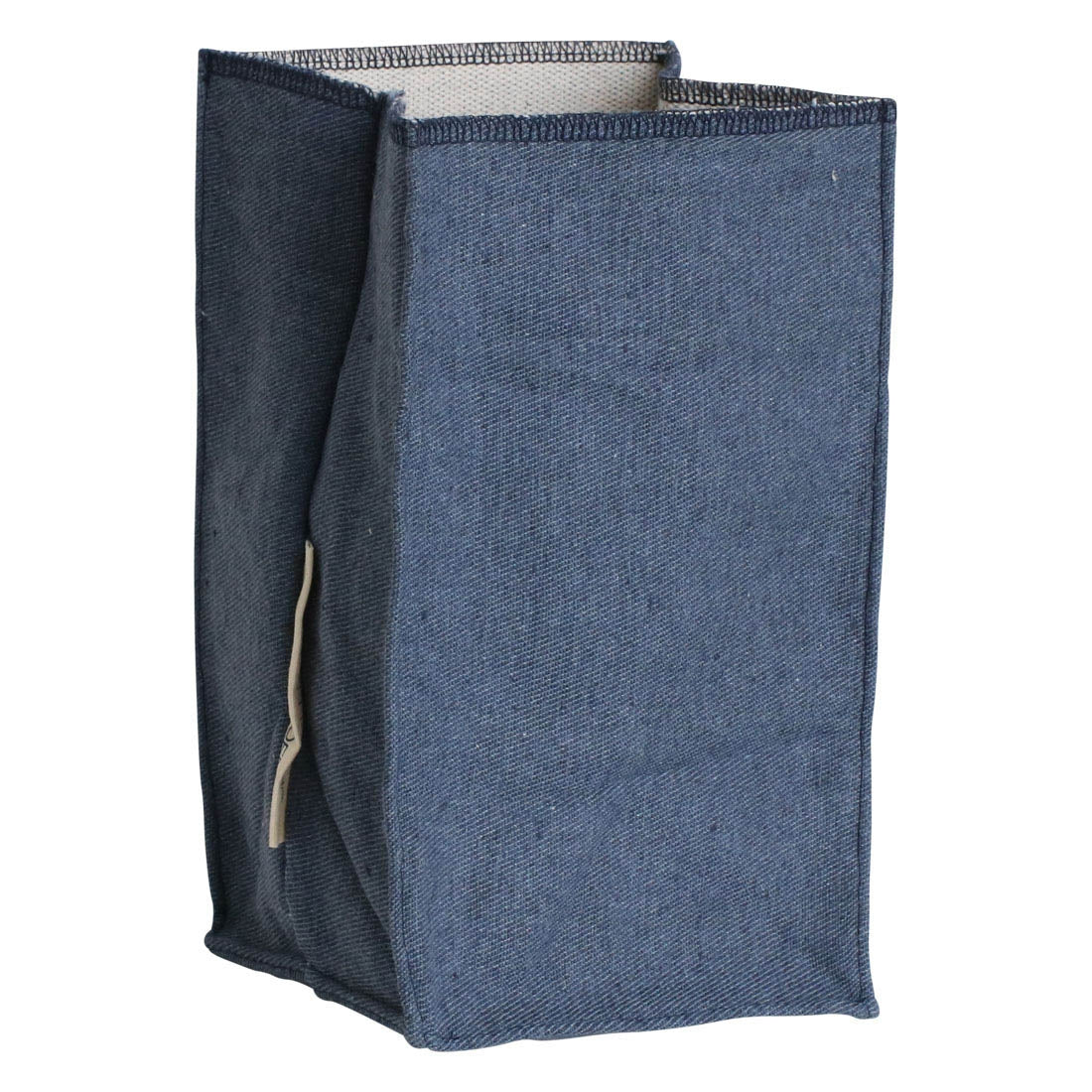 Tasche aus upcacyled Denim, blau Baumwolle Maße: 14x14x24 cm