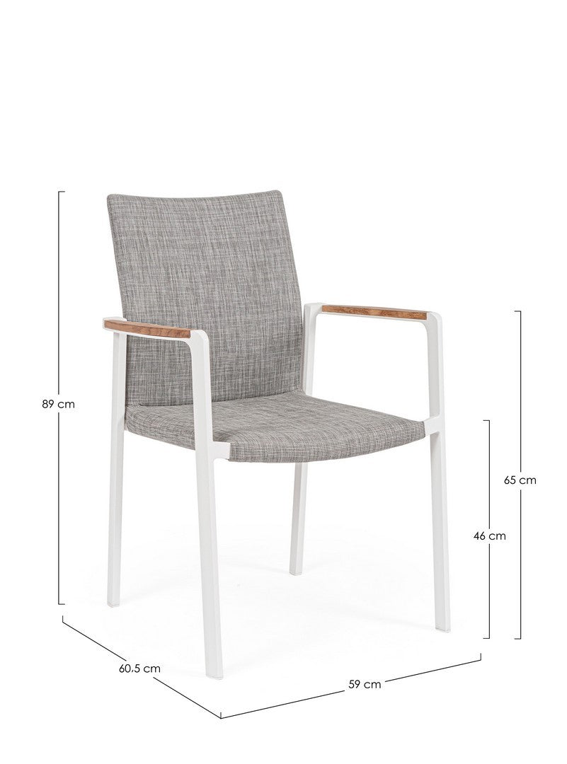 JALISCO STUHL M-ARML. WEISS