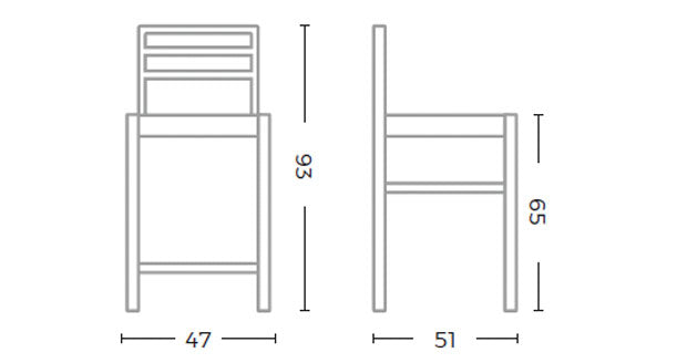 Outdoor Barstuhl Jared Teak