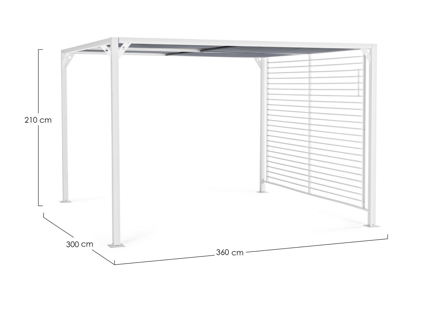 Pavillon Noah 3x3,6m weiß