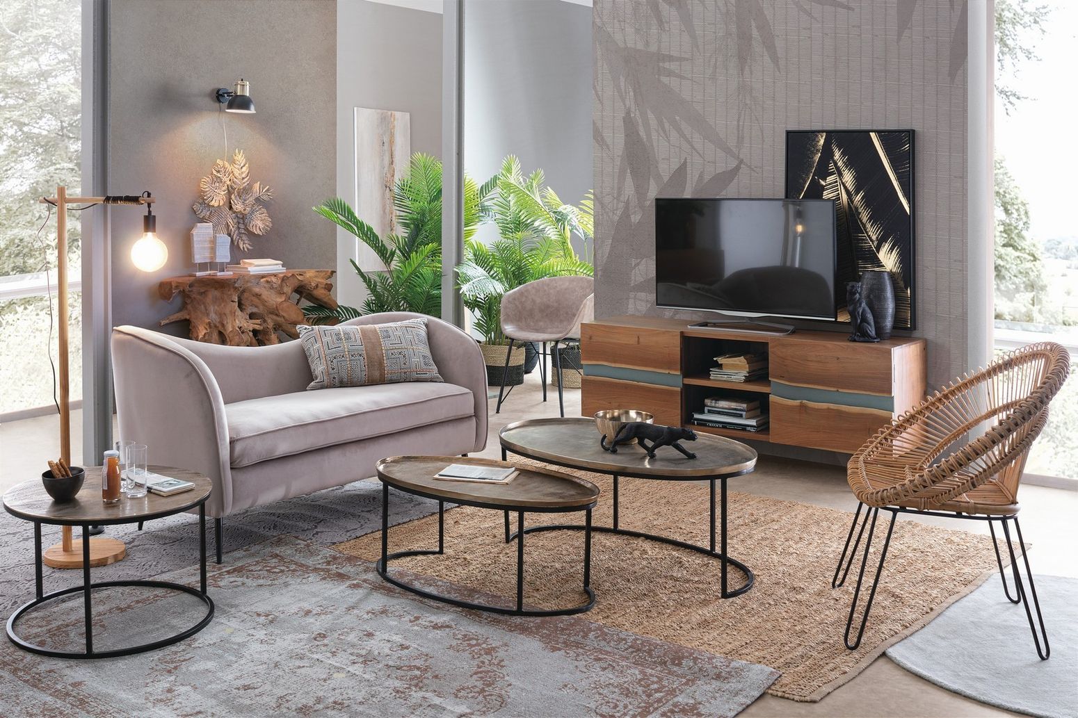 TV-Möbel Aron 2T L160cm Bizzotto I STUFF Shop