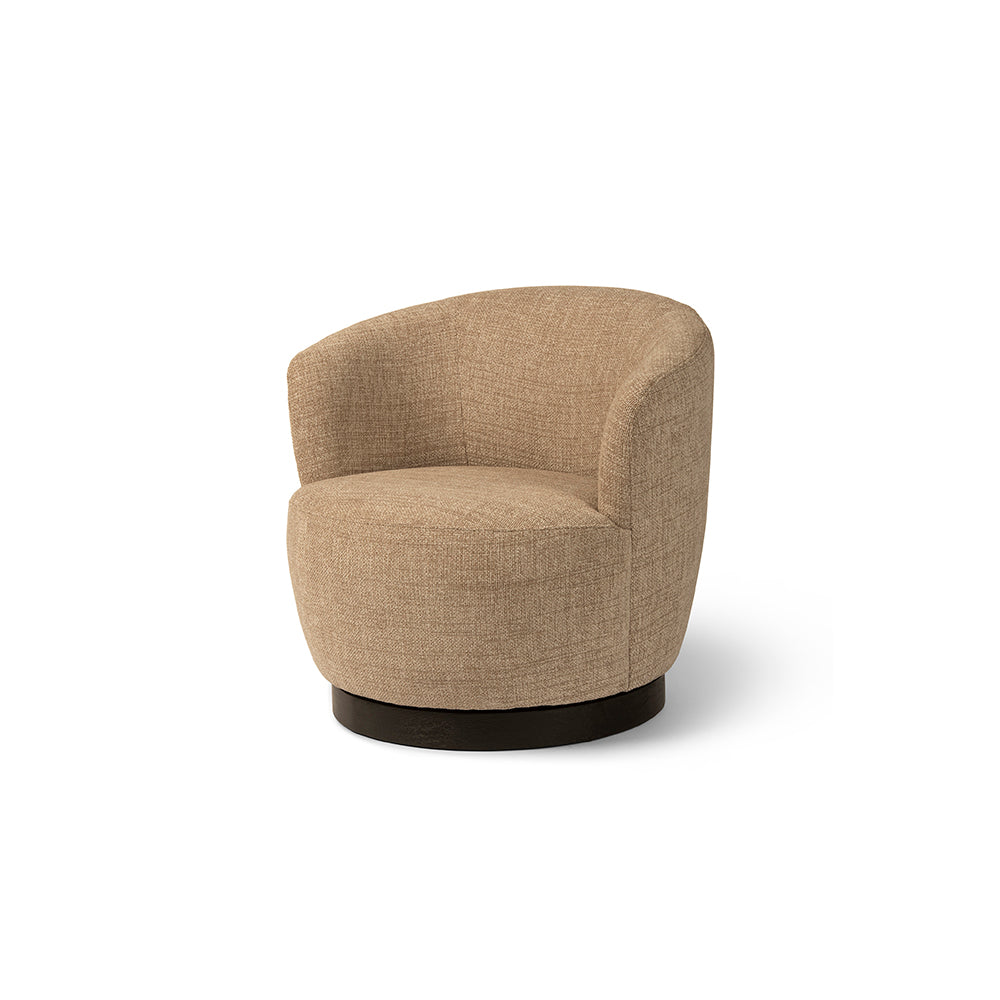 Club-Sessel Nathan Sand von Gommaire in Sand-Farbton mit Drehfunktion