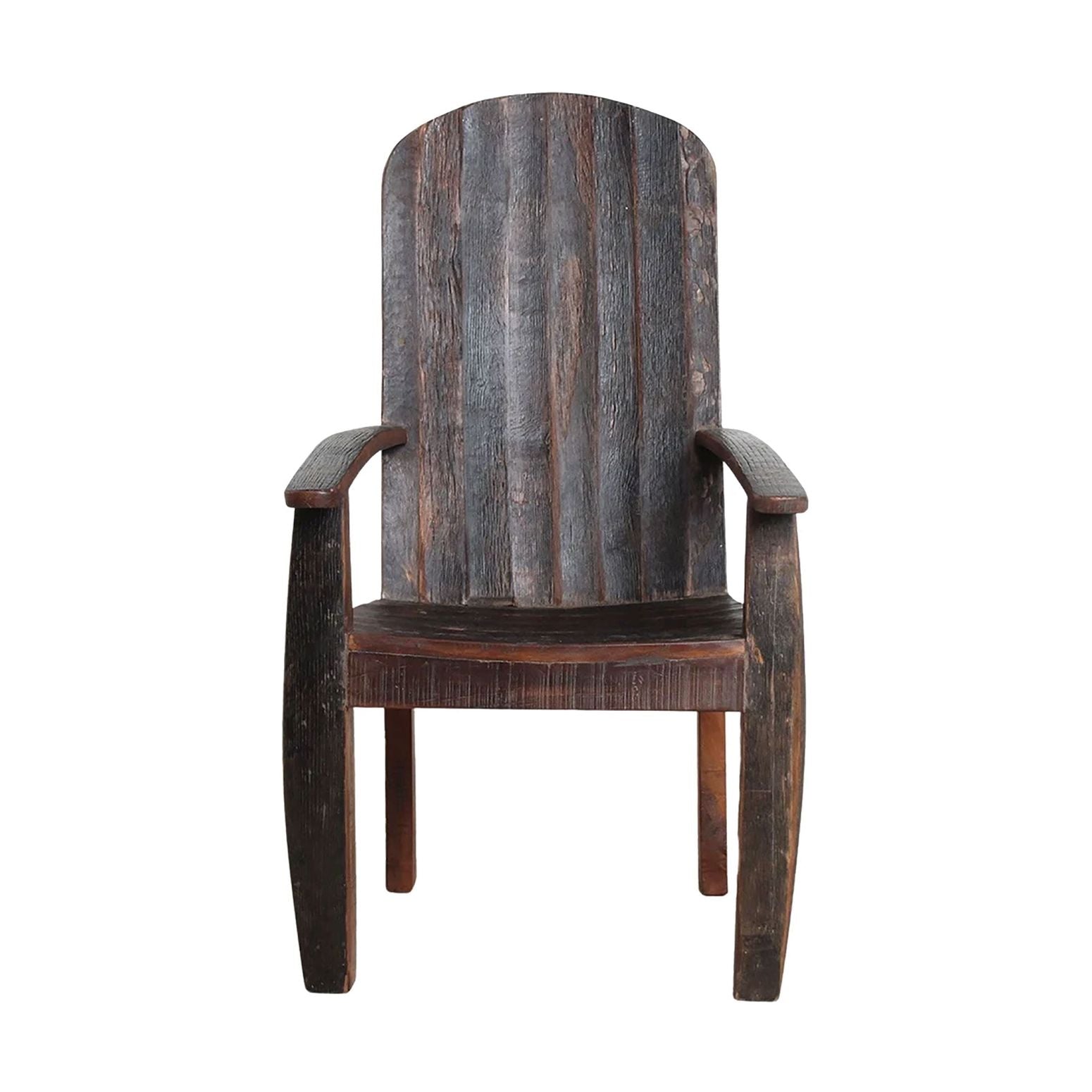 Rustikaler Barrel Heritage Stuhl aus recyceltem Fassholz aus der Cooper's Craft Kollektion, perfekt für ein ländliches Interieur.