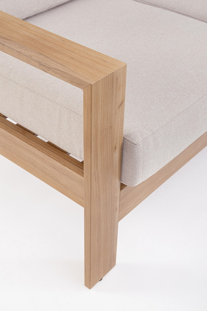 Detailaufnahme des Olefin-Kissens des Lounge Set 4T Baltic Natur.