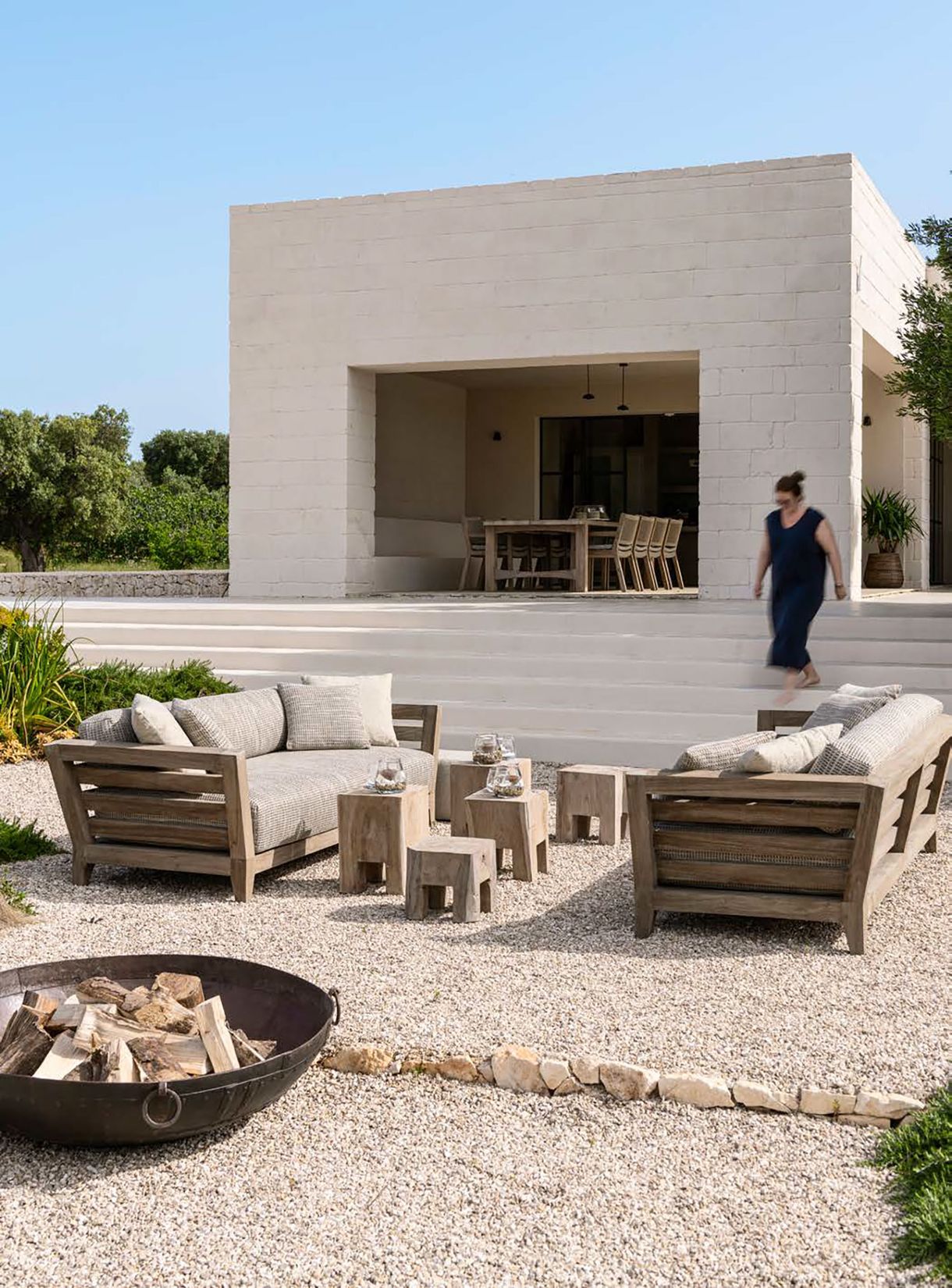 Elegantes 3-Sitzer Sofa Mia von Gommaire für den Garten oder die Terrasse.