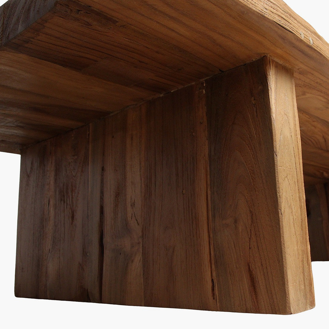 Couchtisch aus FSC®-zertifiziertem recyceltem Teakholz, 140 × 60 × 30 cm, STUFF Vintage Living