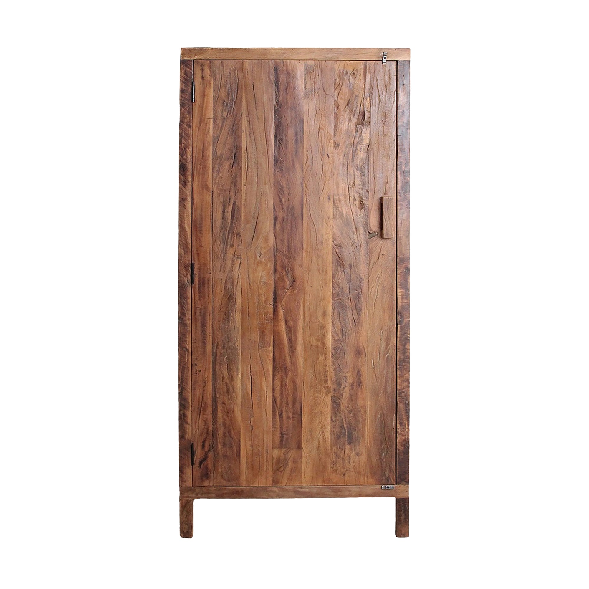 Schrank Vintage Timber Plain aus recyceltem Altholz – Frontansicht mit geschlossener Tür