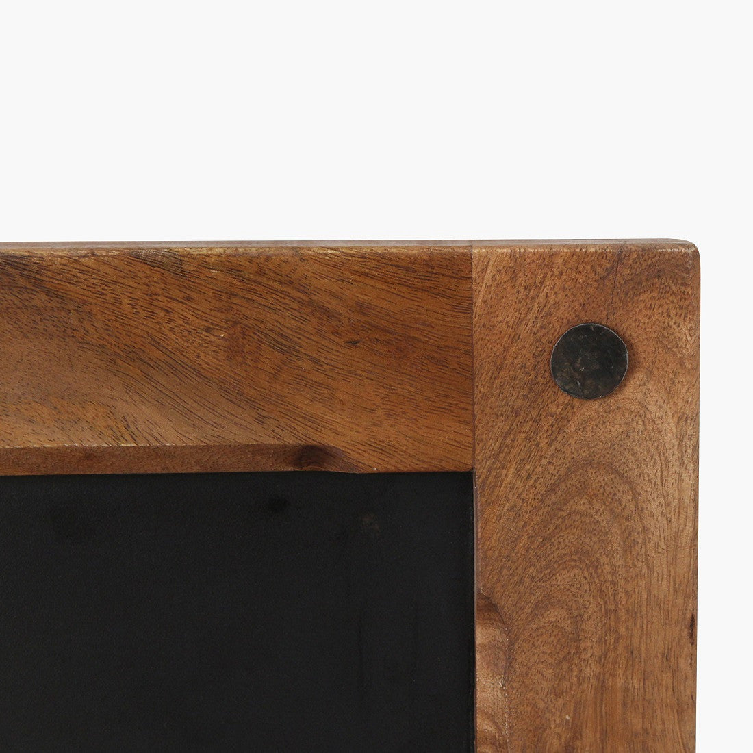 Tafel Heritage Mango aus Mangoholz mit schwarzer Schreibfläche und handgefertigtem Holzrahmen