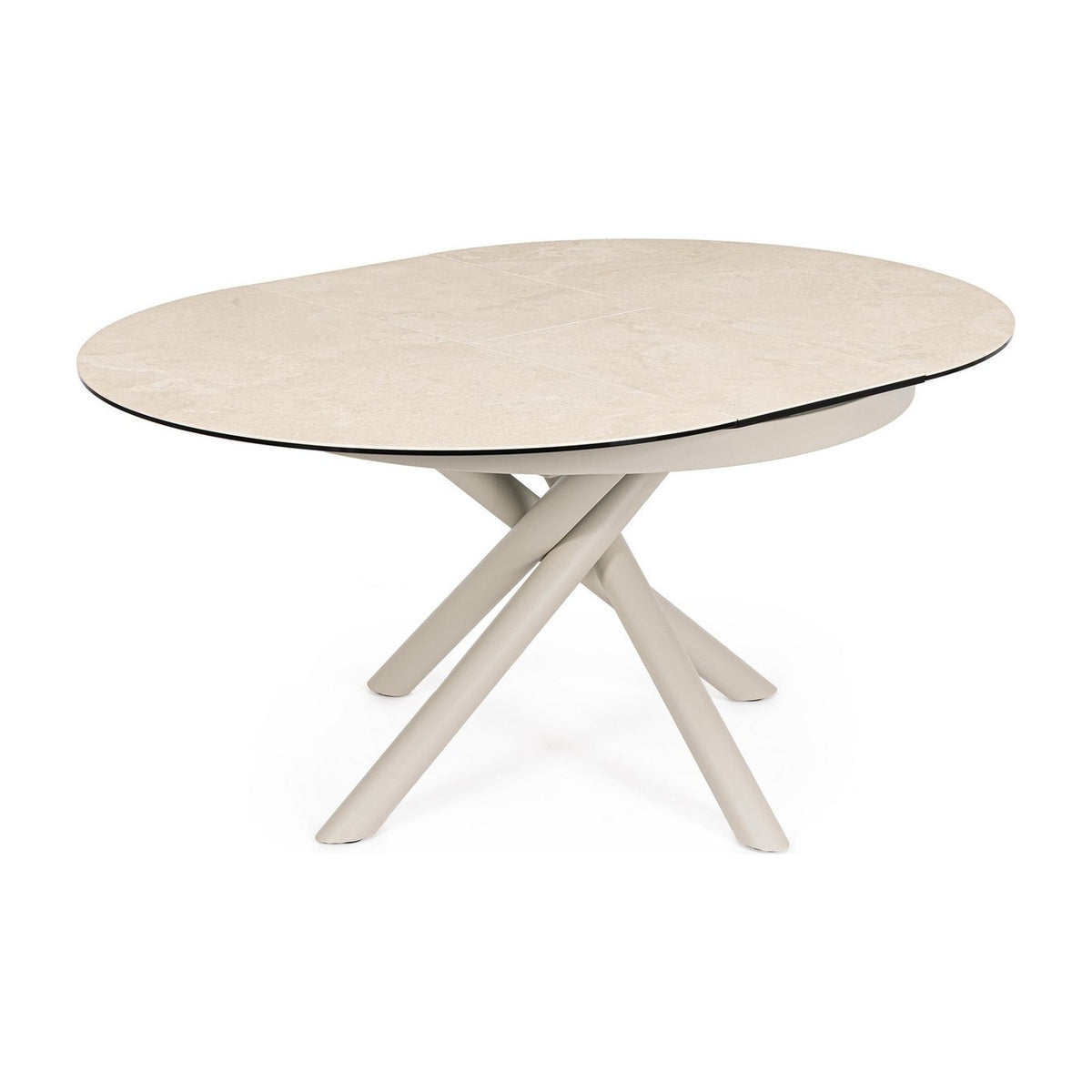 Ausziehtisch Adea Beige von Bizzotto, freigestellt