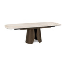 Ausziehtisch Ardis Bronze | Keramik in Onyxoptik, 180–240 × 95 cm