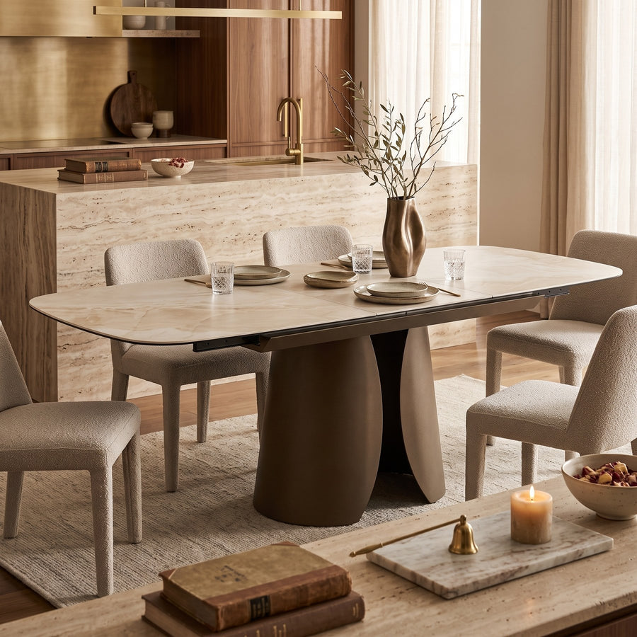 Ausziehtisch Ardis Bronze von Bizzotto im Wohnraum