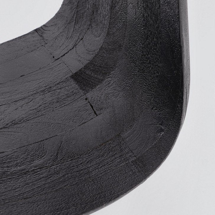 Beistelltisch Lopez Schwarz Ø 33 von Bizzotto, Nahaufnahme von Material und Verarbeitung